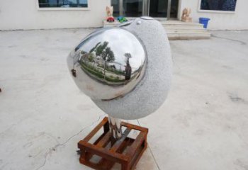 福建售樓部鳥類雕塑，景觀題材，抽象工藝