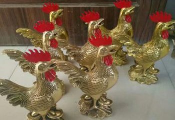 青海街道小雞雕塑，動物小品，剪影工藝