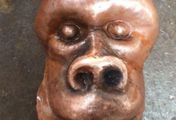 安徽校園猩猩雕塑，動(dòng)物題材，仿古工藝
