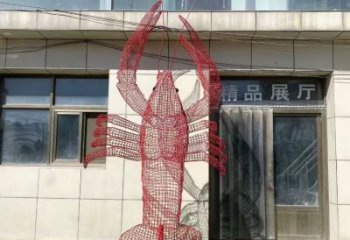 承接鏤空龍蝦雕塑 廣場(chǎng)近代雕塑 門口小品