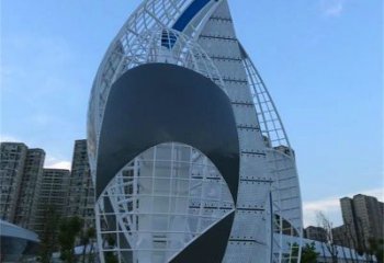 大型帆船雕塑廠家，鍍銅景觀雕塑，鏡面工藝