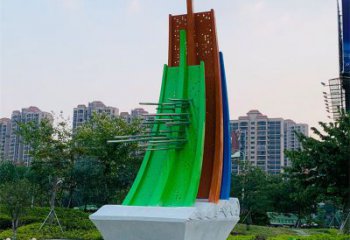 廣場(chǎng)帆船雕塑廠家，仿古景觀雕塑，仿古擺件