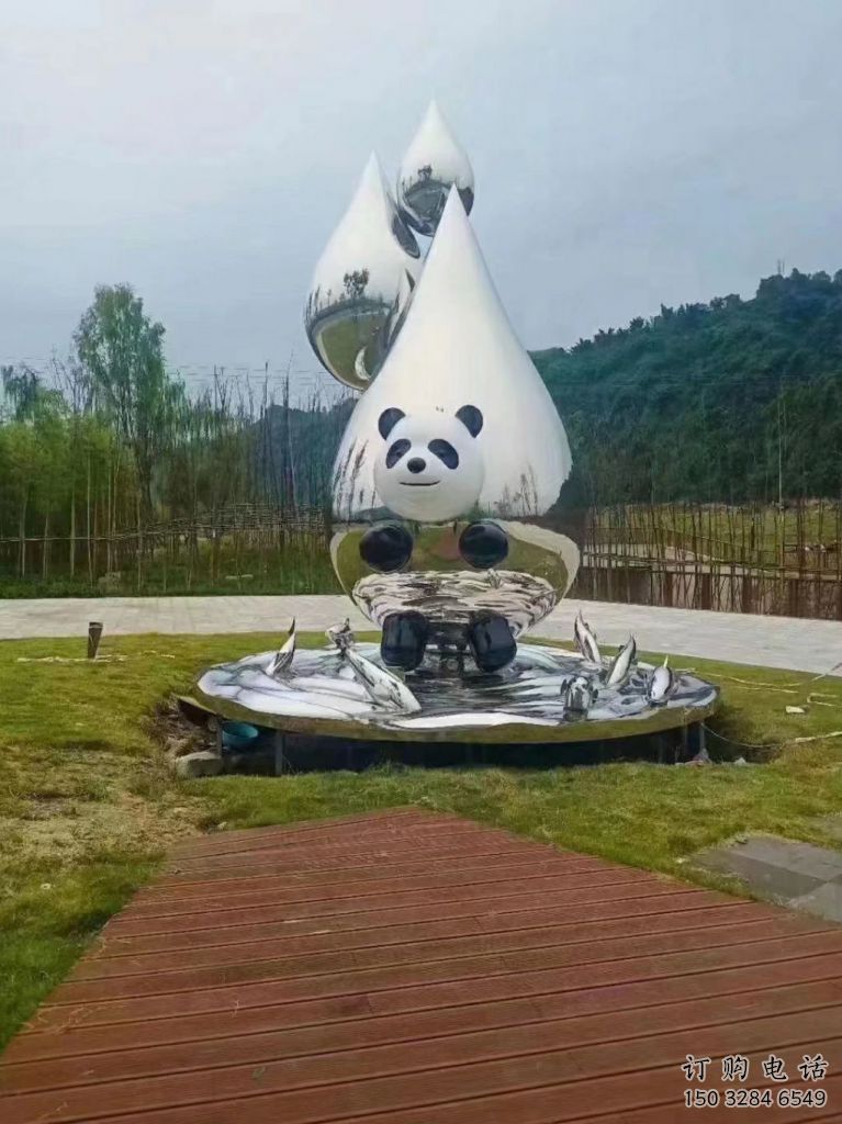 不銹鋼房地產(chǎn)水珠雕塑 現(xiàn)代淚滴雕塑 幾何雕塑