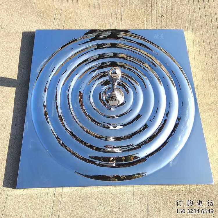 幾何水珠雕塑廠家 發(fā)光公園雕塑 大門口雕塑