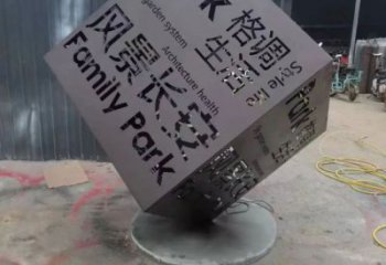 預定鏡面魔方雕塑 烤漆大型擺件 博物館雕塑生產(chǎn)商