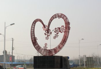 公園愛(ài)心雕塑廠家 創(chuàng)意企業(yè)雕塑 美陳雕塑