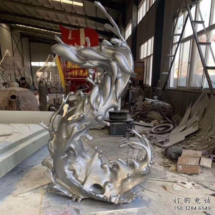 庭院浪花雕塑展品 公園波浪雕塑 鍛造波浪雕塑