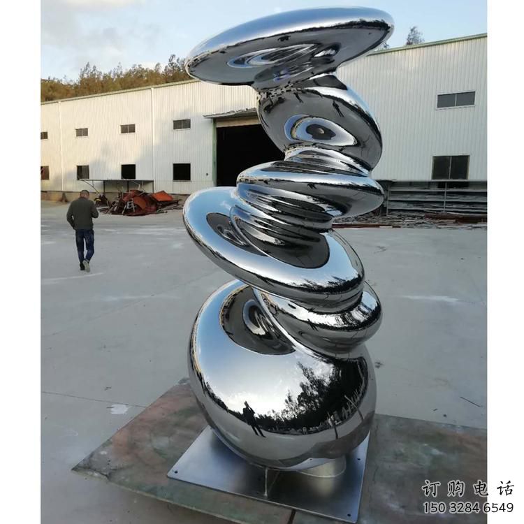 商業(yè)街浪花雕塑選用廠家 烤漆波浪雕塑 彩繪波浪雕塑