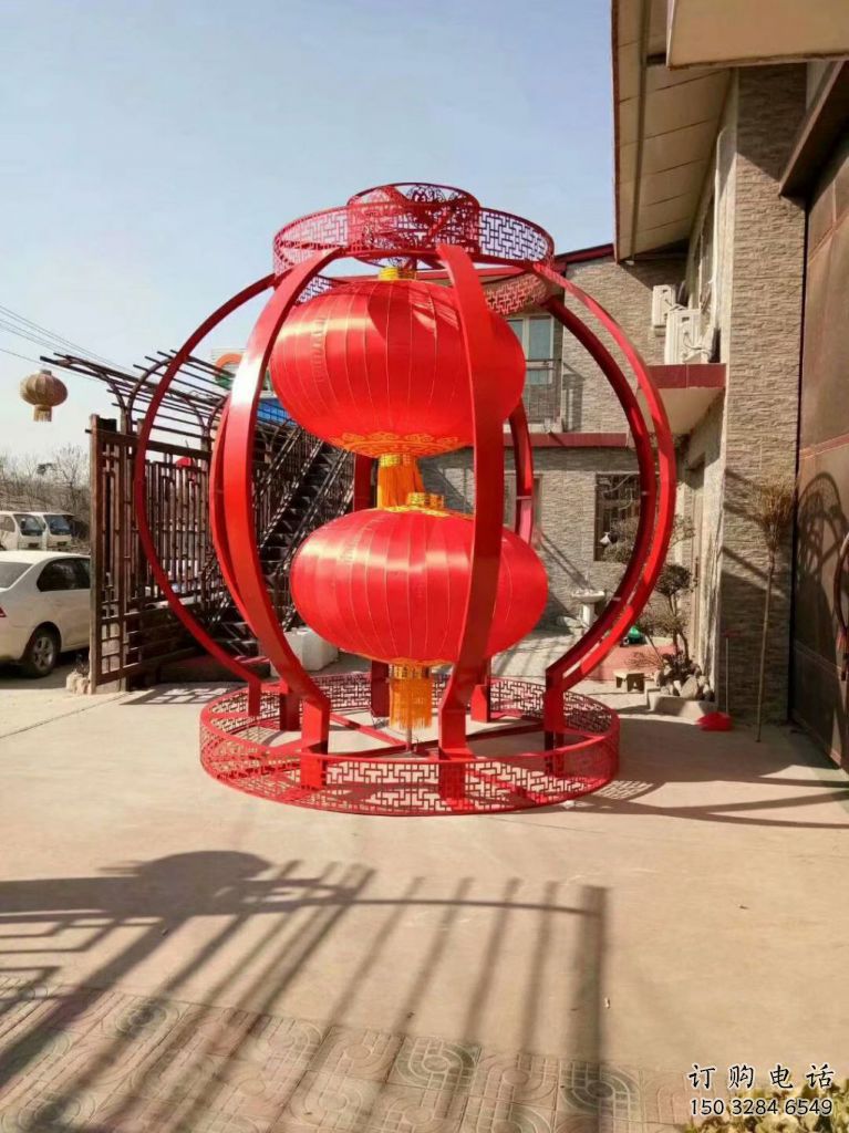 發(fā)光燈籠雕塑制造商 歐式步行街雕塑 大型商場(chǎng)雕塑展示