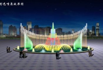 電影變頻噴泉雕塑，水景噴泉雕塑提供