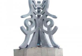 古文字雕塑通用，街景小品，不銹鋼古文字雕塑制造廠家