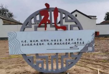 戶外廉政雕塑廠家，黨建文化題材，宣傳標識雕塑