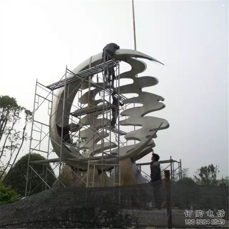 喜字雕塑觀賞型，標(biāo)識(shí)雕塑，美陳不銹鋼喜字雕塑廠家