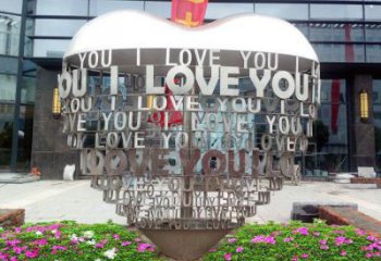 Love雕塑建筑通用，街頭雕塑，不銹鋼Love雕塑標準廠家