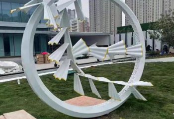 宣傳主題雕塑廠家制作，藝術(shù)形象標(biāo)識(shí)，地標(biāo)美陳雕塑