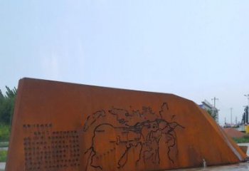 廣場景墻雕塑廠家，宣傳主題藝術類