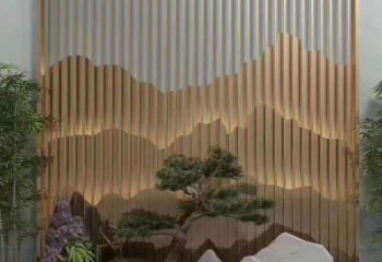 美陳裝飾景墻雕塑，背景墻美陳雕塑