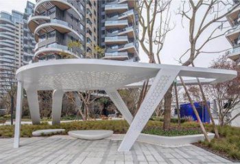 廊架雕塑，戶外景觀小品，不銹鋼長廊雕塑