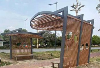 鏤空設(shè)計(jì)廊架，不銹鋼管結(jié)構(gòu)組合雕塑