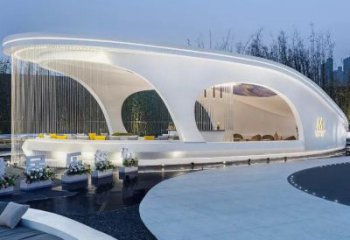 現(xiàn)代藝術原理廊架，不銹鋼材質廊架雕塑制作