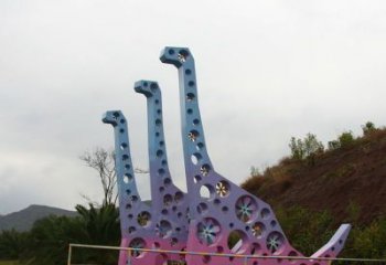 鏤空恐龍雕塑精選，露天雕塑，景觀烤漆恐龍雕塑訂做