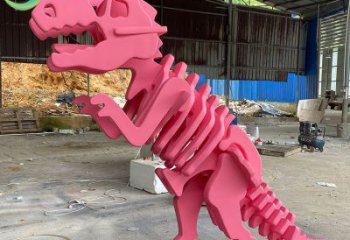 抽象恐龍雕塑提供，多彩藝術(shù)，中式恐龍骨架雕塑通用
