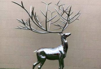 景觀小鹿雕塑制造，歐式風(fēng)格，鏡面小鹿雕塑定價(jià)