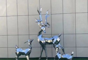 景觀小鹿雕塑服務(wù)商，美陳雕塑，切面小鹿雕塑精選