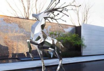 商場(chǎng)小鹿雕塑常用，公園小品，切面小鹿雕塑生產(chǎn)商