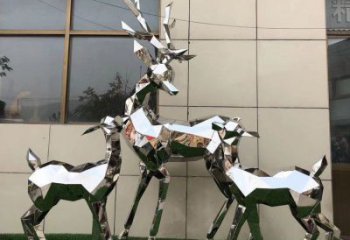 小鹿雕塑制作，城市雕塑，景觀切面小鹿雕塑專供
