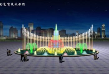 波光變頻噴泉雕塑，水景噴泉雕塑制造商