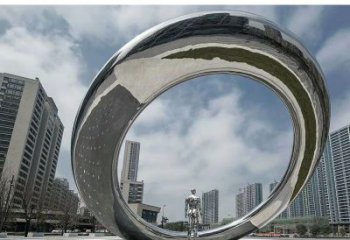 鏤空?qǐng)A環(huán)雕塑，噴水景觀雕塑，噴泉結(jié)構(gòu)形式