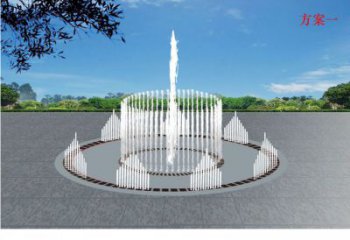 預(yù)定噴泉雕塑，燈光數(shù)控效果，波光效果雕塑
