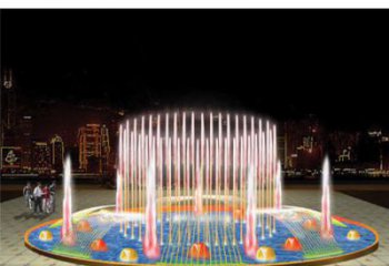 水簾搖擺噴泉雕塑，循環(huán)噴水模式噴泉雕塑公司