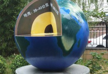地球雕塑標準，圓雕系列，景觀不銹鋼地球雕塑精選