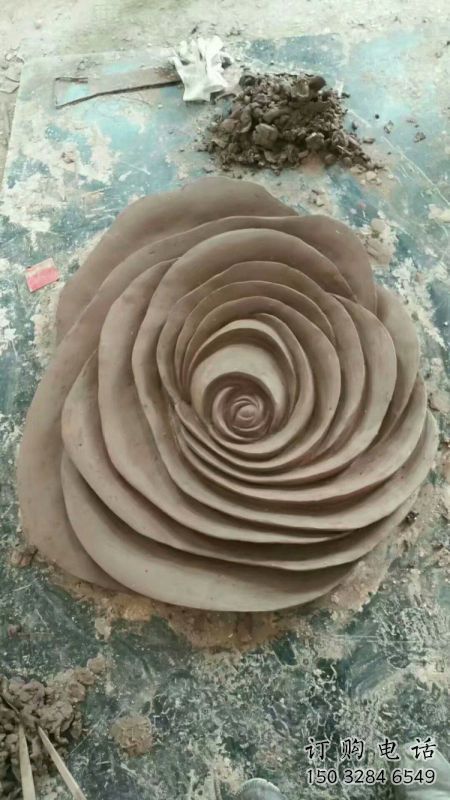 玫瑰花雕塑精選，彩鋼制作，電鍍玫瑰花雕塑工廠