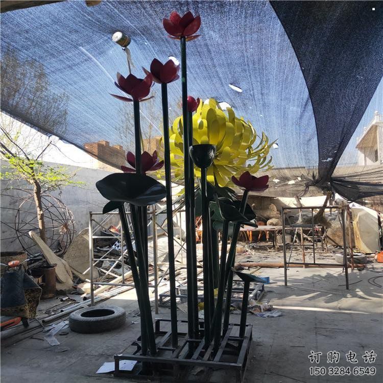 菊花雕塑工廠，戶外雕塑，景觀不銹鋼菊花雕塑選用