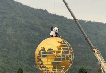 地球儀雕塑優(yōu)選，室外雕塑，景觀烤漆地球儀雕塑制作