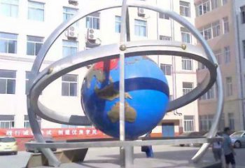 地球儀雕塑觀賞型，廣場系列，現(xiàn)代地球儀雕塑廠家優(yōu)選