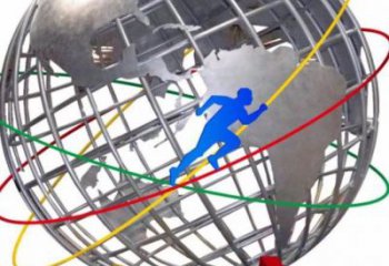 地球儀雕塑專供，美陳雕塑，社區(qū)現(xiàn)代地球儀雕塑預(yù)定