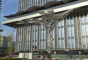 鳳凰建筑雕塑承接，廣場雕塑，抽象鳳凰雕塑定制廠家