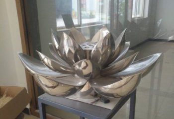 荷花雕塑展品，景觀概念，景觀鏡面荷花雕塑廠家優(yōu)選