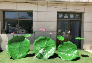 荷葉雕塑通用，陸地擺件，各類仿真荷葉雕塑點(diǎn)擊