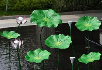 荷葉雕塑制造廠家，歐式風(fēng)格，仿真荷葉雕塑供給