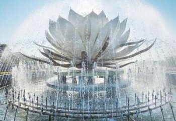 蓮花雕塑定做，美陳雕塑，蓮花噴泉雕塑廠家精品
