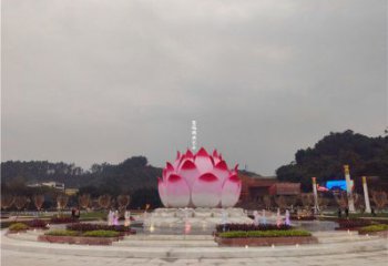 蓮花雕塑展品，花園小品，水景蓮花噴泉雕塑優(yōu)選