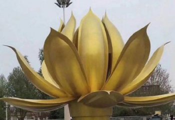 蓮花雕塑制作廠家，歐式風(fēng)格，地產(chǎn)銅蓮花雕塑優(yōu)選