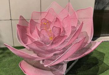 玫瑰花雕塑定做，公園小品，鏤空玫瑰花雕塑廠家制作