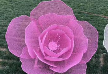 玫瑰花雕塑觀賞型，花園小品，景觀鏤空玫瑰花雕塑精選