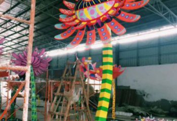 彩繪葵花雕塑通用，花園小品，廣場葵花雕塑優(yōu)價(jià)